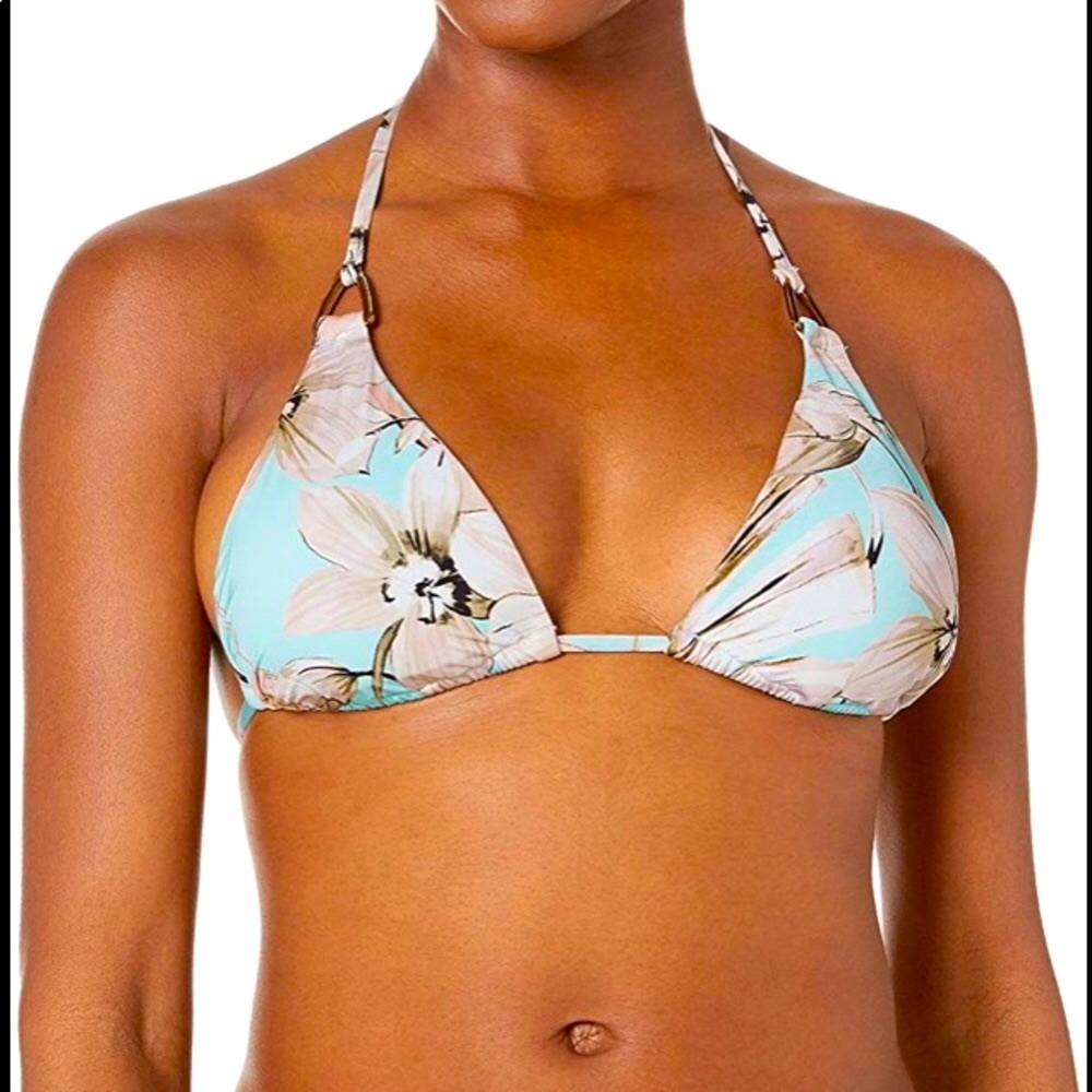NWT  BCBG Maxazria triangle string bikini top sz 6